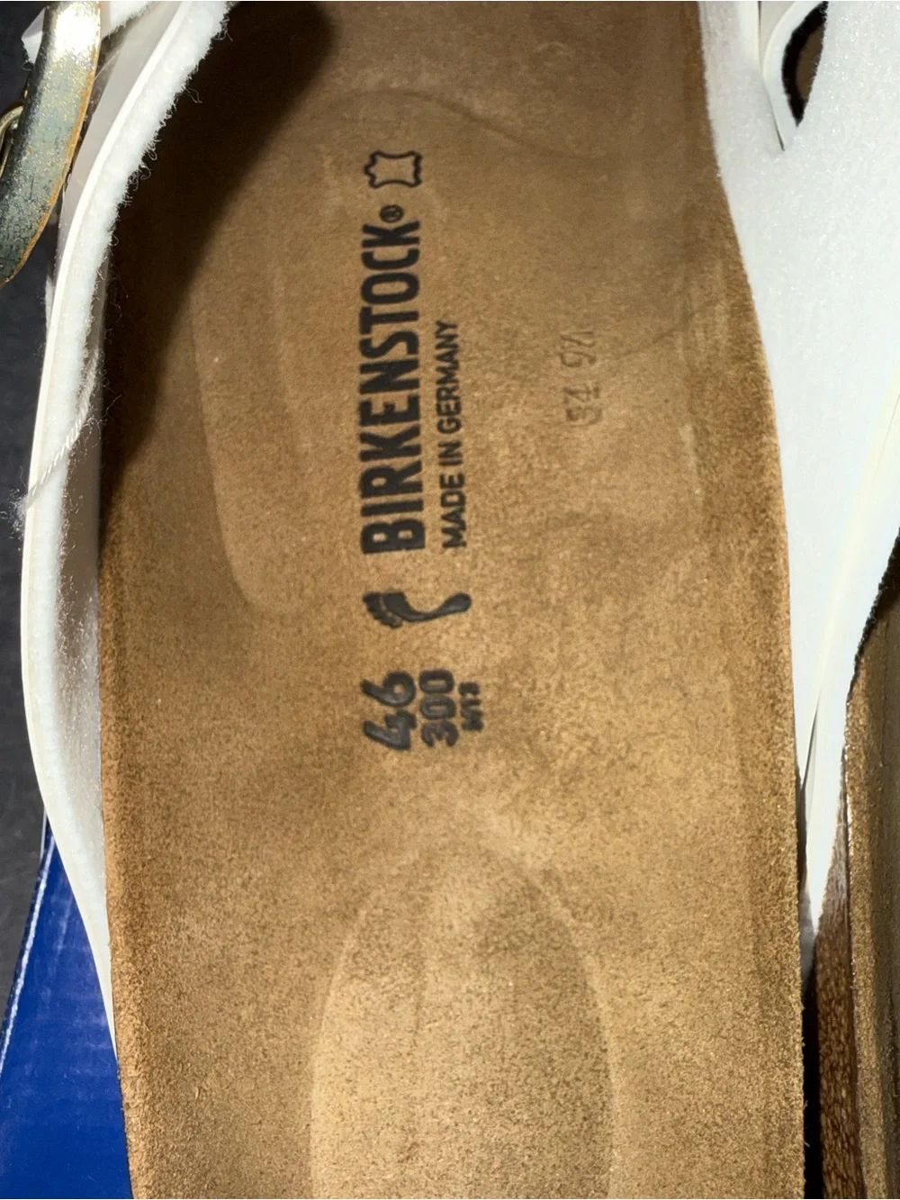 New Birkenstock Arizona Men’s Patent Birko-Flor Finish with Cork Size 13